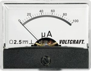 Analogowy wskaźnik panelowy VOLTCRAFT AM-60X46/100uA/DC