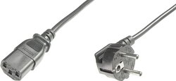 Kabel Digitus AK-440100-018-S [1x złącze męskie z uziemieniem - 1x złącze żeńskie IEC C13] 1.80 m