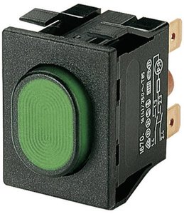 Przełącznik wciskany zatrzask Marquardt 1670.5202, 2 x wł/wył, IP54, 1 szt.