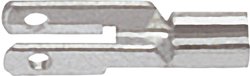 Konektor płaski męski Klauke 735 Szerokość pokrycia: 2.8 mm Grubość pokrycia: 0.8 mm 180 ° Bez izolacji metal 1 szt.