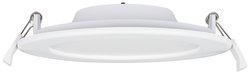 Oprawa wpuszczana LED LE MANS okrągła biała 18W 220x32 mm 3000/4000/6000K IP44 ściemnialna Oświetlenie wewnętrzne LED Heitronic Le Mans 501377 18 W
