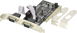 Karta PCI Serial I/O, 2 porty, 2x DSUB 9, chipset MCS9865 Karta portu szeregowego Digitus DS-33003 2 Porty PCI