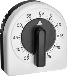 Timer TFA Dostmann Analoger Küchen-Timer analogowy biało-czarny