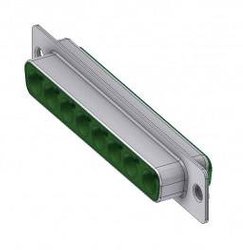 Złącze D-Sub, hybrydowe Deltron Connectors DTS 8W8 S, styki: 8, 180 °, 1 szt.