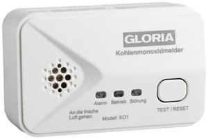 Gloria KO1 Czujnik czadu   bateryjne Wykrywanie Tlenek węgla