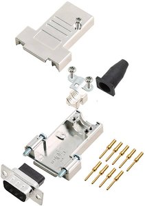 Złącze męskie D-Sub encitech 6355-0089-01, styki: 9, 180 °, 1 szt.