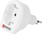 Adapter podróżny Skross 1.500205 wtyczka szwajcarska, 10A/250 V, biały