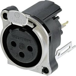 Złącze montażowe XLR 3-pin Neutrik, NC3FBV2