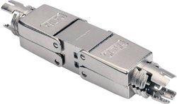 Złącze CAT 6A (złącze do zastosowań polowych), 500 MHz, AWG 22-26, ekranowanie z metalową zakrętką Przejściówka, adapter LAN RJ45 Digitus DN-93912 [1x LSA - 1x LSA]