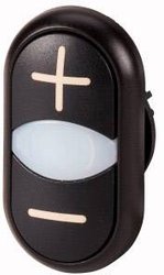 Przycisk podwójny Eaton M22S-DDL-S-X4/X5 pierścień przedni z tworzywa sztucznego    1 szt.