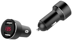 Ładowarka USB DUAL z wyświetlaczem napięcia IWH 019062 Obciążalność prądu maks.: 4800 mA 12 lub 24 V/DC