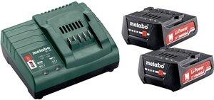 Ładowarka i akumulator do elektronarzędzi Metabo Basic-Set 12V 2 x 2.0 Ah 685300000, Li-Ion, 2 Ah, 12 V