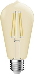 E-27  LED  5.4 W = 34 W  złoty  Kształt reflektora  regulacja natężenia oświetlenia Żarówka LED Nordlux 2080052758 E-27 5.4 W = 34 W 380 lm złoty 1 szt.