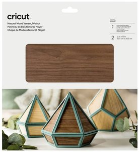 Cricut Fornir Naturalny 12 &quot,x 12&quot, (30,5 cm x 30,5 cm) - Orzech Cricut 2007069 Okleina drewniana Szerokość cięcia 30.5 cm orzech włoski