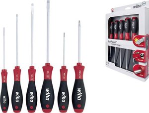 Zestaw wkrętaków do wkrętów z rowkiem/Philips SoftFinish®, 6-częściowy Zestaw wkrętaków Wiha  07152
