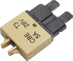 Wyłącznik instalacyjny nożowy Hansor Circuit Breaker Standard, type 3, Manual Reset, 5A CBE3 Series 5A, 12 V - 32 V, 5 A, 1 szt.