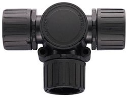 Trójnik T-kształtny z pokrywą rewizyjną HellermannTyton HG16-T, O 16/16 mm, czarny