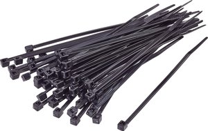Opaska kablowa TRU COMPONENTS TC-CVR200MBK203 1592801, 200 mm, poliamid 6.6, 100 szt.