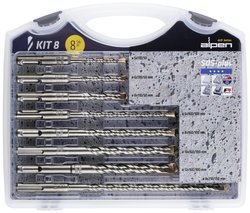 Zestaw wierteł udarowych Alpen  80704100100 5 mm, 6 mm, 6 mm, 8 mm, 8 mm, 8 mm, 10 mm, 12 mm 1 zest.