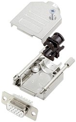 Zestaw listew żeńskich D-Sub encitech DTZK09-HDS15-W-K 6355-8012-11, rzędy: 3, styki: 15, 180 °, 1 szt.