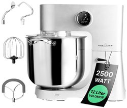 Maszynka do wyrabiania ciasta Profi Cook PC-KM 1254, 2500 W, aluminiowy