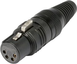 Złącze kablowe XLR, żeńskie, 4-Pin Hicon HI-X4CF-G