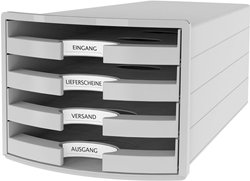 Szafka z szufladami HAN 1013-11 szary błyszczący DIN A4, DIN C4 Ilość szuflad: 4