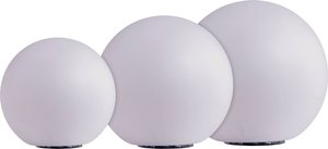 Heitronic 35422 BOULE Zestaw kul solarnych LED  Świecąca kula LED Heitronic BOULE 35422
