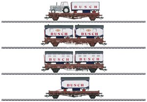 Wagon towarowy Märklin 45040 H0 4-samochodowy zestaw Circus Busch z DR