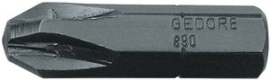 Bit krzyżakowy PZ 1 Gedore 890 PZD 1 6553250 stal specjalna chromowo-wanadowa Oksydowany C 8 1 szt.