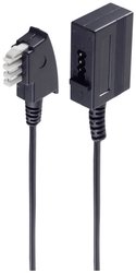 Shiverpeaks BASIC-S telefon, wtyk TAE N na złącze TAE N, 4-żyłowy, 15 m Fax przedłużacz Shiverpeaks BS70225, 1 szt.