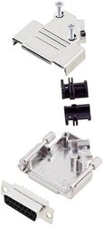 Zestaw listew żeńskich D-Sub TRU COMPONENTS TCD45ZK15DMSK 7708688, rzędy: 2, styki: 15, 45 °, 1 szt.