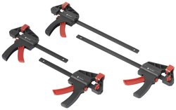 Zestaw montażowy TOOLCRAFT TO-7870761, Ścisk jednoręczny, zestaw 4 szt. (15 cm i 30 cm) , 450 N