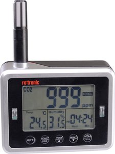 Rejestrator danych do pomiaru wilgotności, temperatury i CO2 Miernik dwutlenku węgla rotronic CL11, 0 - 5000 ppm