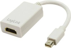 Przejściówka, adapter DisplayPort, HDMI LogiLink CV0036A CV0036A, [1x złącze męskie Mini DisplayPort - 1x złącze żeńskie HDMI]
