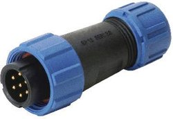Złącze męskie okrągłe Deltron Connectors DELKSP1310/P5I, styki:5, 180 V, 5 A, 1 szt.