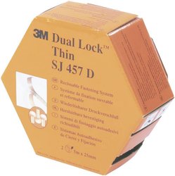 Taśma rzepowa 3M SJ 457D Dual Lock SJ457D, (D x S) 5000 mm x 25 mm, 5 m
