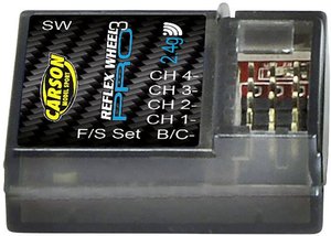 Nadajnik 4-kanałowy Carson Modellsport Reflex Wheel Pro 3 2,4 GHz Rodzaj złącza Uni (Graupner / JR / Futaba)