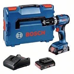 Wiertarko-wkrętarka akumulatorowa Bosch Professional GSB 18V-45 06019K3303 18 V 2.0 Ah zaw. 2 akumulatory, zaw. ładowarkę, zaw. walizkę