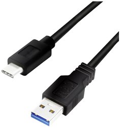 Kabel USB LogiLink CU0166, USB 3.2 Gen1 (USB 3.0), Złącze męskie USB-A, Złącze męskie USB-C®, 0.15 m