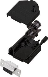 Zestaw listew żeńskich D-Sub encitech DTZK09-BK-DBS-K 6355-0101-11, rzędy: 2, styki: 9, 180 °, 1 szt.