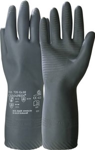 Rękawice odporne na chemikalia KCL Camapren® 720-8, Rozmiar rękawic: 8, M, czarny