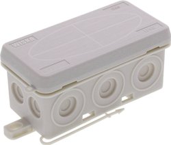 Skrzynka przyłączeniowa Wiska KA 006 LG, IP55, (D x S x W) 86 x 44 x 41 mm, szaro-biały (ral 7035), 1 szt.