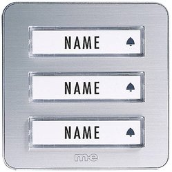 Dzwonek radiowy Bell 203.3 TXA dom jednorodzinny aluminium/srebrny Nadajnik m-e modern-electronics Bell-203.3 TXA, 434 MHz, 200 m