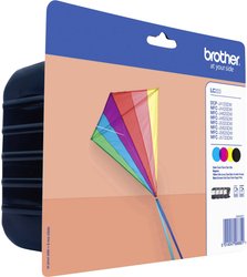 Brother  atrament  LC-223  Combi-Pack  Czarny, Cyjan, Magenta, Żółty  LC223VALBPDR Brother atrament LC-223 tusz oryginalny Combi-Pack Czarny, Cyjan, Magenta, Żółty LC223VALBPDR