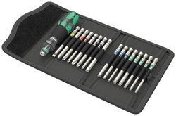 Bity Wera Kraftform Kompakt 60 Tool Finder 05059303001 17 Teile krzyżakowy Phillips, krzyżakowy Pozidriv, TORX, sześciokąt, płaski