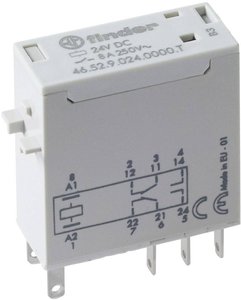 Przekaźnik wtykowy Finder 46.52.9.024.0000T 46.52.9.024.0000T, monostabilny, 1 cewka, 440 V/AC, 8 A, 1 szt.