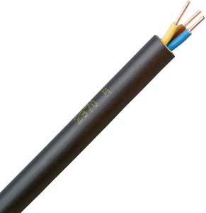 Kabel podziemny Kopp 153325009, 3 G 1.50 mm², 25 m, czarny