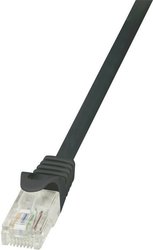 Kabel LAN LogiLink CP1033U, 1 szt., RJ45, CAT 5e, U/UTP, 1.00 m, czarny