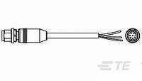 Złącze konfekcjonowane czujnika/aktuatora TE Connectivity 2273048-1, piny: 8, 1.50 m, 1 szt.